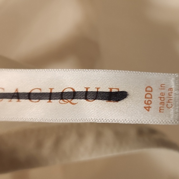 CACIQUE 46DD Cream Full Coverage Bra WHIT UNDERWIRE. - Picture 4 of 7